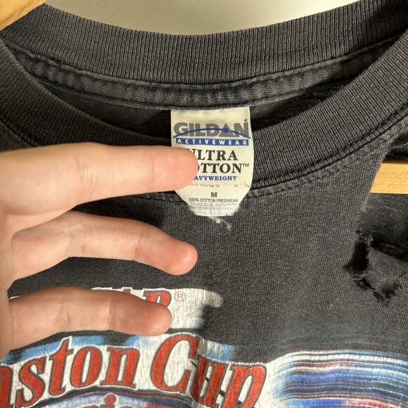 Vintage Nascar Winston Cup Series 2003 Mens Graphic Long Sleeve Shirt Black M - Picture 5 of 10